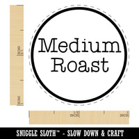Medium Roast Coffee Label Self-Inking Rubber Stamp for Stamping Crafting Planners