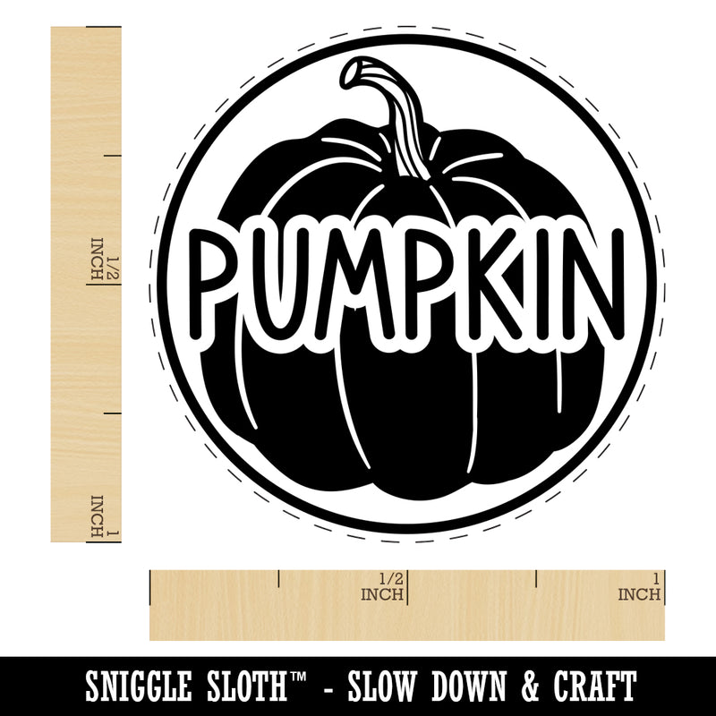 Pumpkin Text with Image Flavor Scent Fall Thanksgiving Halloween Self-Inking Rubber Stamp for Stamping Crafting Planners