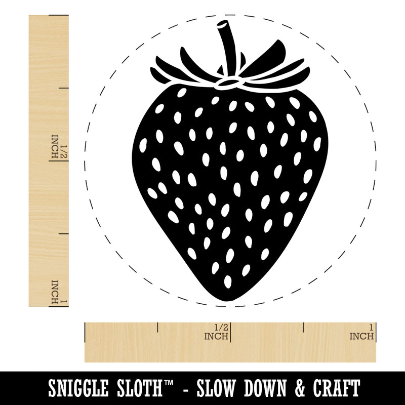 Strawberry Fruit Drawing Self-Inking Rubber Stamp for Stamping Crafting Planners