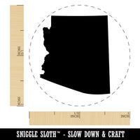 Arizona State Silhouette Self-Inking Rubber Stamp for Stamping Crafting Planners