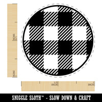 Buffalo Plaid Pattern Self-Inking Rubber Stamp for Stamping Crafting Planners