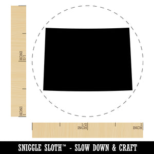 Colorado State Silhouette Self-Inking Rubber Stamp for Stamping Crafting Planners