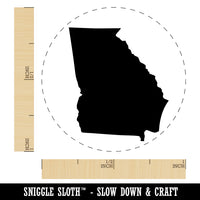 Georgia State Silhouette Self-Inking Rubber Stamp for Stamping Crafting Planners