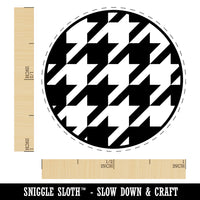 Houndstooth Pattern Self-Inking Rubber Stamp for Stamping Crafting Planners