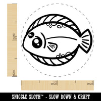 Kawaii Dab Fish Self-Inking Rubber Stamp for Stamping Crafting Planners