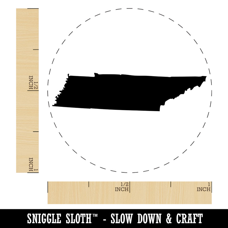 Tennessee State Silhouette Self-Inking Rubber Stamp for Stamping Crafting Planners