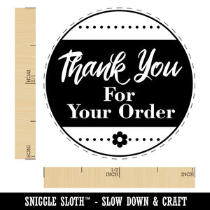 Thank You For Your Order Formal Self-Inking Rubber Stamp for Stamping Crafting Planners
