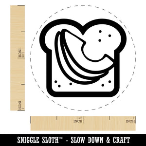 Avocado Toast Bread Self-Inking Rubber Stamp for Stamping Crafting Planners