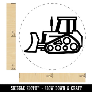 Bulldozer Dozer Construction Vehicle Self-Inking Rubber Stamp for Stamping Crafting Planners