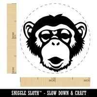 Chimpanzee Primate Ape Self-Inking Rubber Stamp for Stamping Crafting Planners