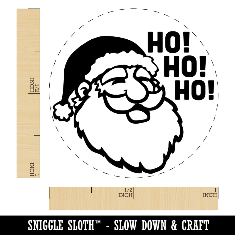 Christmas Santa Claus Saying Ho Ho Ho Self-Inking Rubber Stamp for Stamping Crafting Planners