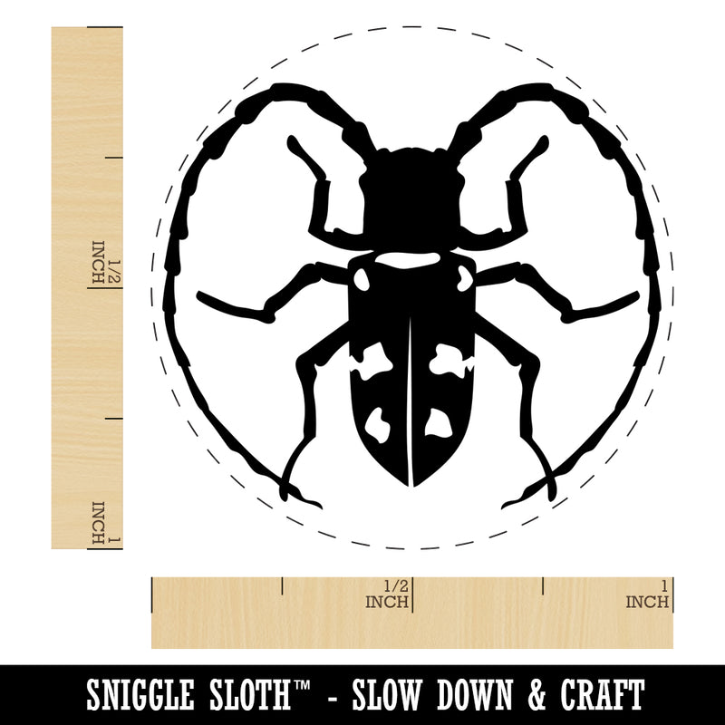 Citrus Long Horned Beetle Insect Self-Inking Rubber Stamp for Stamping Crafting Planners