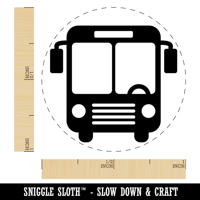 City Bus Stop Public Transportation icon Self-Inking Rubber Stamp for Stamping Crafting Planners