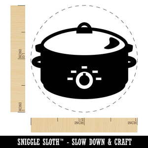 Crock Pot Slow Cooker Self-Inking Rubber Stamp for Stamping Crafting Planners