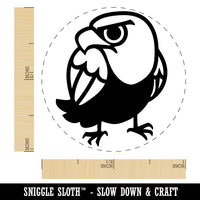 Cute and Grumpy Bald Eagle Self-Inking Rubber Stamp for Stamping Crafting Planners
