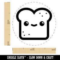 Cute and Kawaii Happy Toast Bread Self-Inking Rubber Stamp for Stamping Crafting Planners
