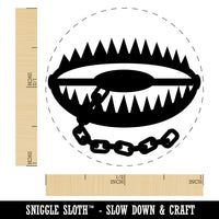 Deadly Bear Trap Self-Inking Rubber Stamp for Stamping Crafting Planners