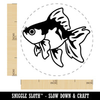 Fancy Pet Goldfish Self-Inking Rubber Stamp for Stamping Crafting Planners