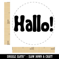 Hallo Dutch and German Greeting Hello Self-Inking Rubber Stamp for Stamping Crafting Planners