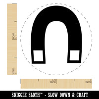 Horseshoe Magnet Self-Inking Rubber Stamp for Stamping Crafting Planners