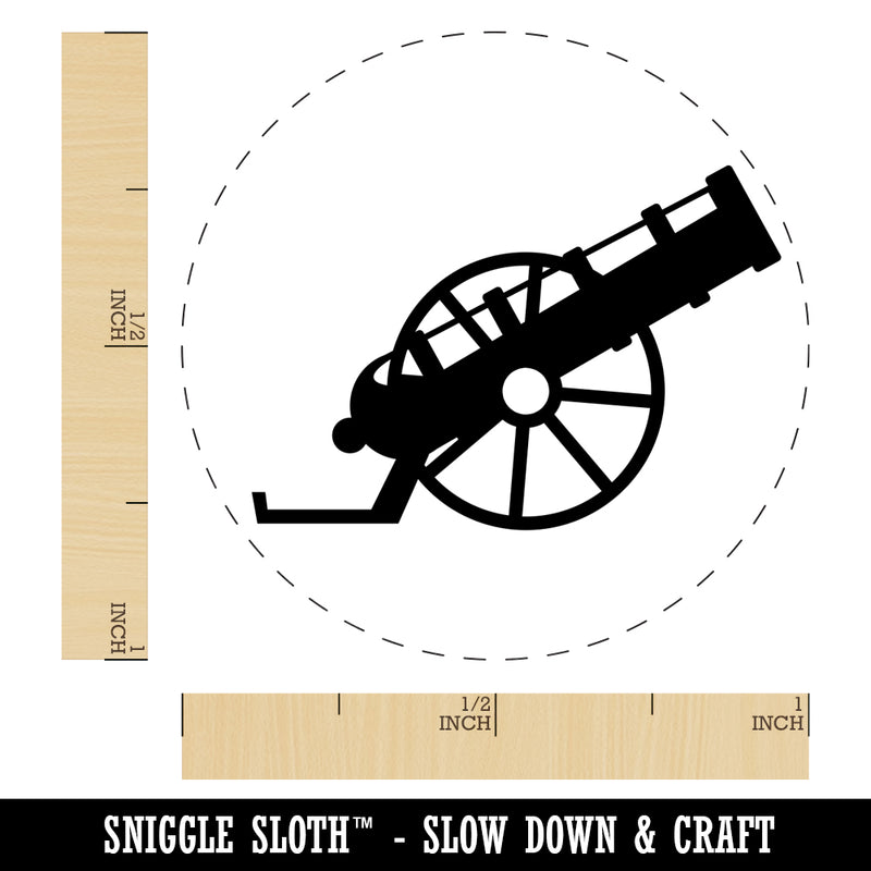 Medieval War Cannon Self-Inking Rubber Stamp for Stamping Crafting Planners