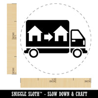 Moving Truck Vehicle Icon Self-Inking Rubber Stamp for Stamping Crafting Planners