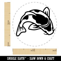 Spotted Koi Fish Self-Inking Rubber Stamp for Stamping Crafting Planners