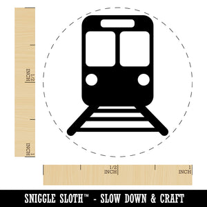 Train Tram Rail Railway Station Icon Self-Inking Rubber Stamp for Stamping Crafting Planners