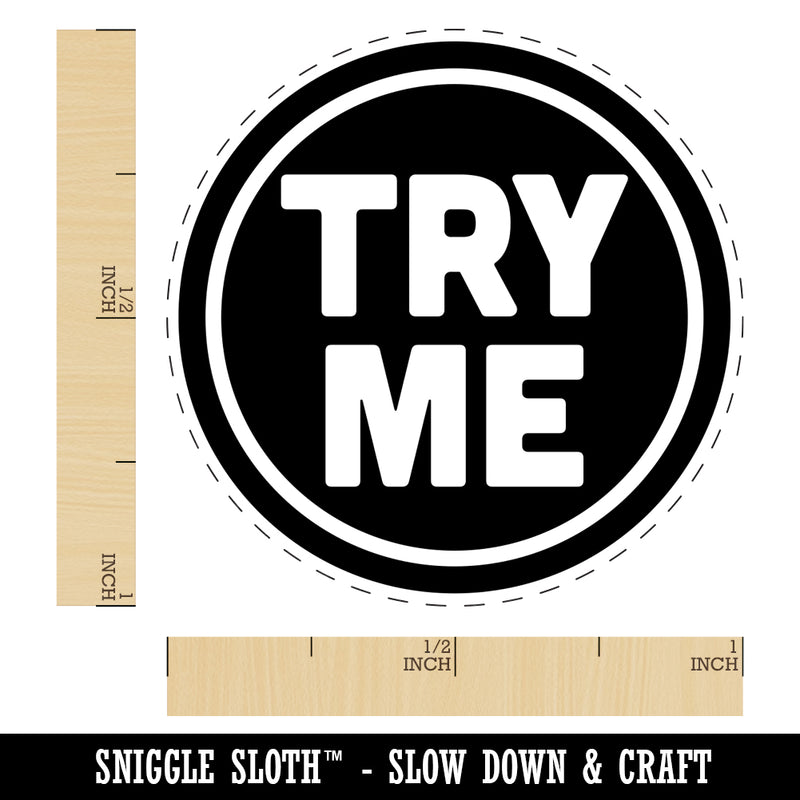 Try Me Sample Self-Inking Rubber Stamp for Stamping Crafting Planners