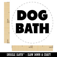 Dog Bath Bold Text Self-Inking Rubber Stamp for Stamping Crafting Planners