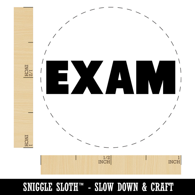 Exam Bold Text Test Teacher School Self-Inking Rubber Stamp for Stamping Crafting Planners