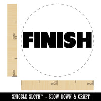 Finish Bold Text Teacher School Self-Inking Rubber Stamp for Stamping Crafting Planners