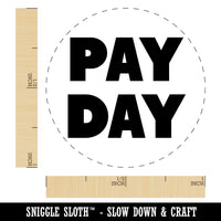 Pay Day Bold Text Work Self-Inking Rubber Stamp for Stamping Crafting Planners