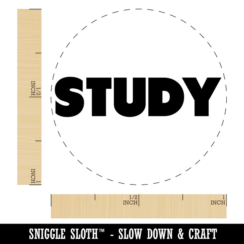 Study Bold Text Teacher School Self-Inking Rubber Stamp for Stamping Crafting Planners