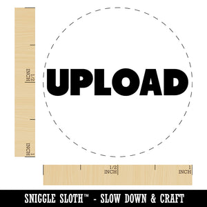 Upload Bold Text Self-Inking Rubber Stamp for Stamping Crafting Planners