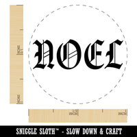 Noel Christmas Xmas Old Timey Text Self-Inking Rubber Stamp for Stamping Crafting Planners