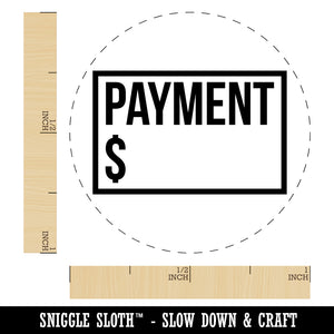 Payment Reminder Money Bill Self-Inking Rubber Stamp for Stamping Crafting Planners