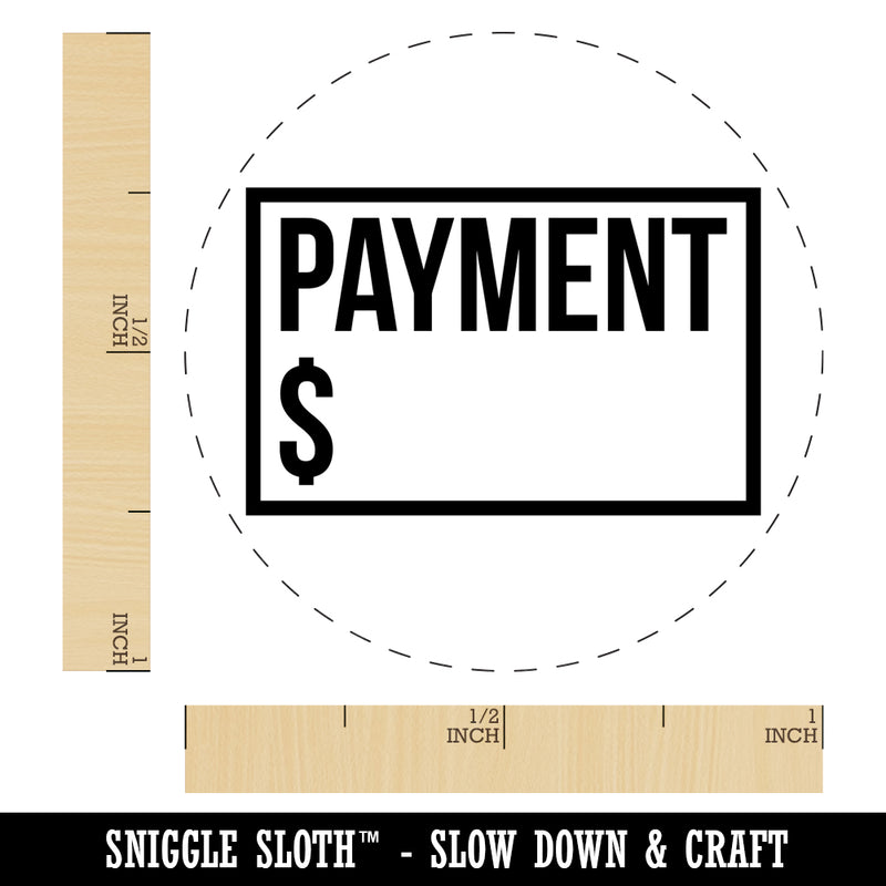 Payment Reminder Money Bill Self-Inking Rubber Stamp for Stamping Crafting Planners