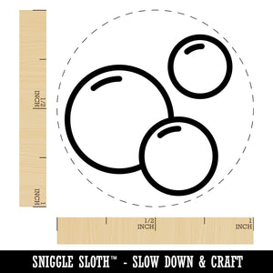 Soap Bubbles Self-Inking Rubber Stamp for Stamping Crafting Planners