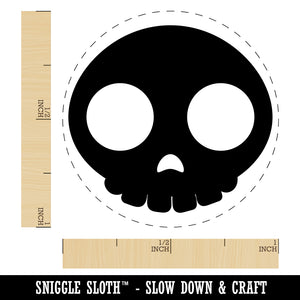 Witty Skull Icon Self-Inking Rubber Stamp for Stamping Crafting Planners