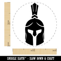 Ancient Greek Roman Spartan Helmet Front Self-Inking Rubber Stamp for Stamping Crafting Planners