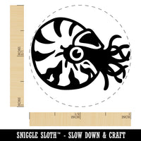 Charming Chambered Nautilus Sea Ocean Creature Self-Inking Rubber Stamp for Stamping Crafting Planners