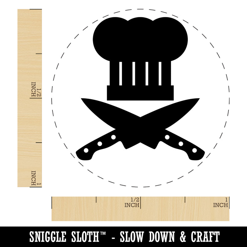 Chef Knife and Hat for Cooking Self-Inking Rubber Stamp for Stamping Crafting Planners