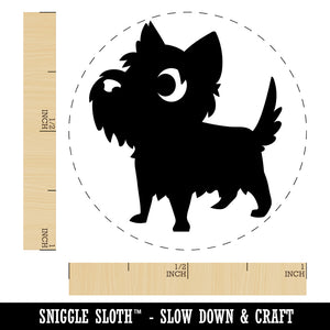 Lovable Cartoon Cairn Terrier Self-Inking Rubber Stamp for Stamping Crafting Planners