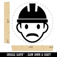 Occupation Construction Worker Builder Man Icon Self-Inking Rubber Stamp for Stamping Crafting Planners