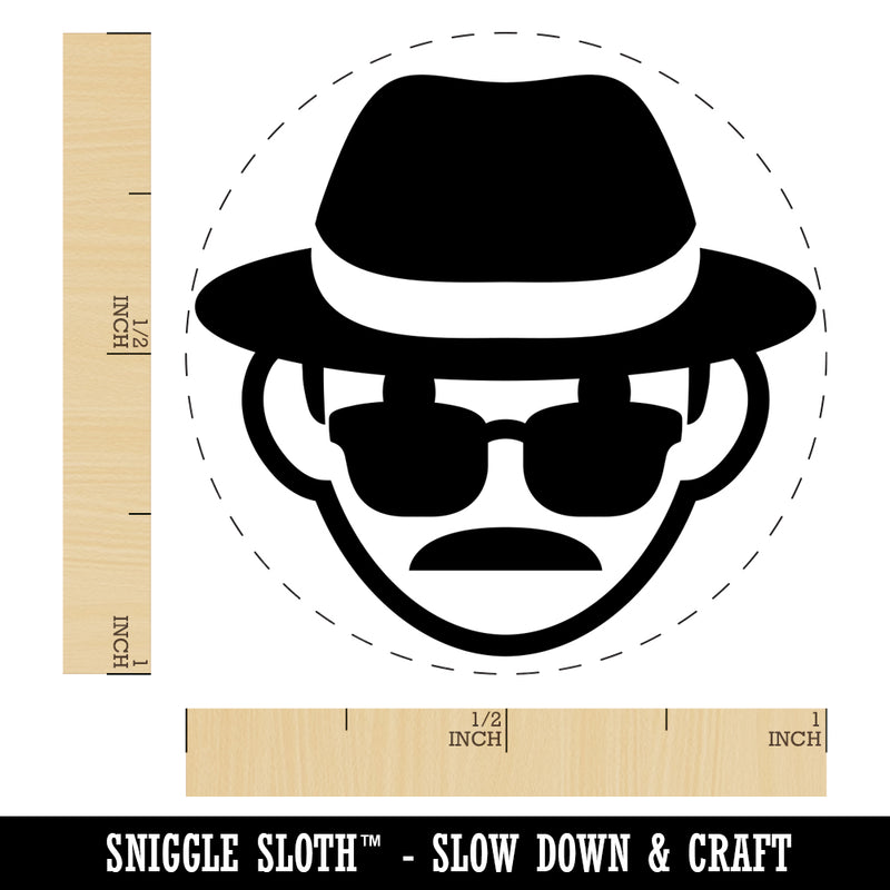 Occupation Detective Private Investigator Icon Self-Inking Rubber Stamp for Stamping Crafting Planners