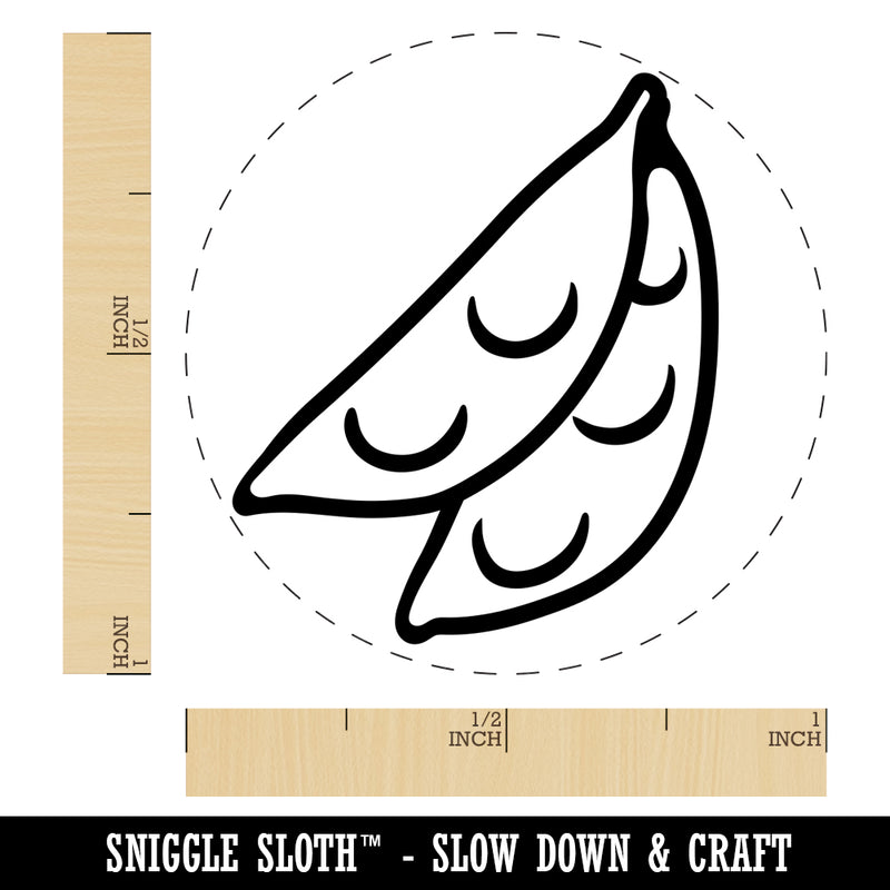 Snow Peas Vegetable Self-Inking Rubber Stamp for Stamping Crafting Planners