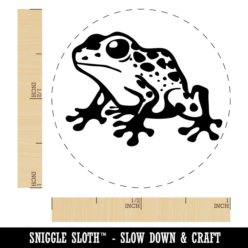 Spotted Poison Dart Frog Self-Inking Rubber Stamp for Stamping Crafting Planners