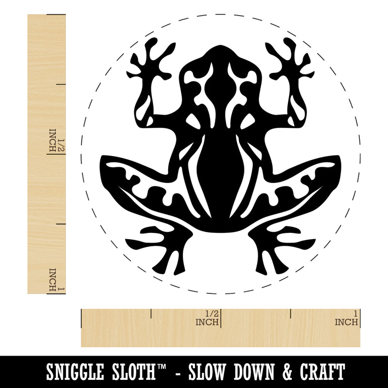 Tribal Frog Self-Inking Rubber Stamp for Stamping Crafting Planners