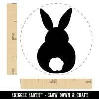 Back of Bunny Rabbit Butt Easter Self-Inking Rubber Stamp for Stamping Crafting Planners